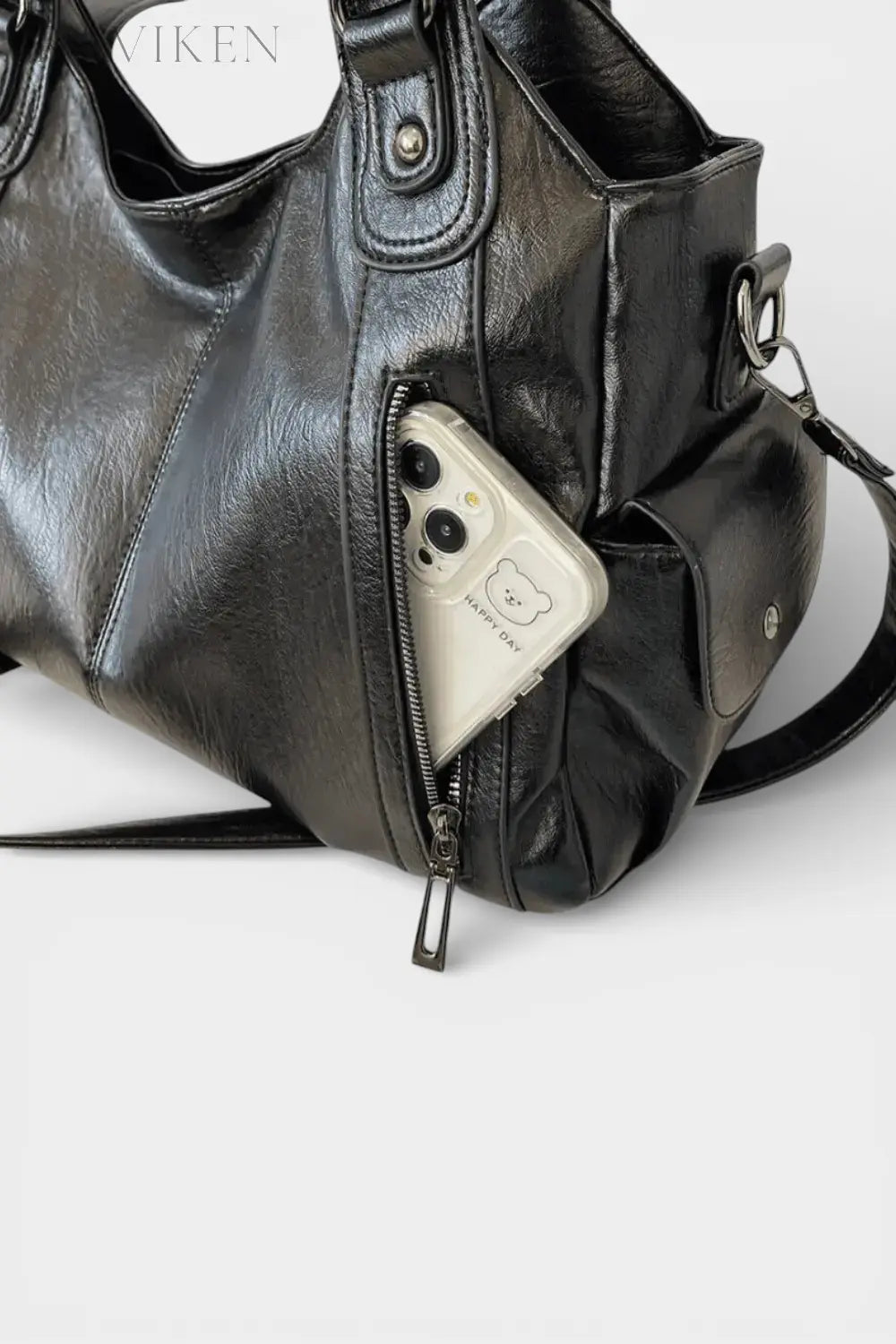 Chesham | Slouchy Leather Tote with Wide Comfort Strap RAVIKEN