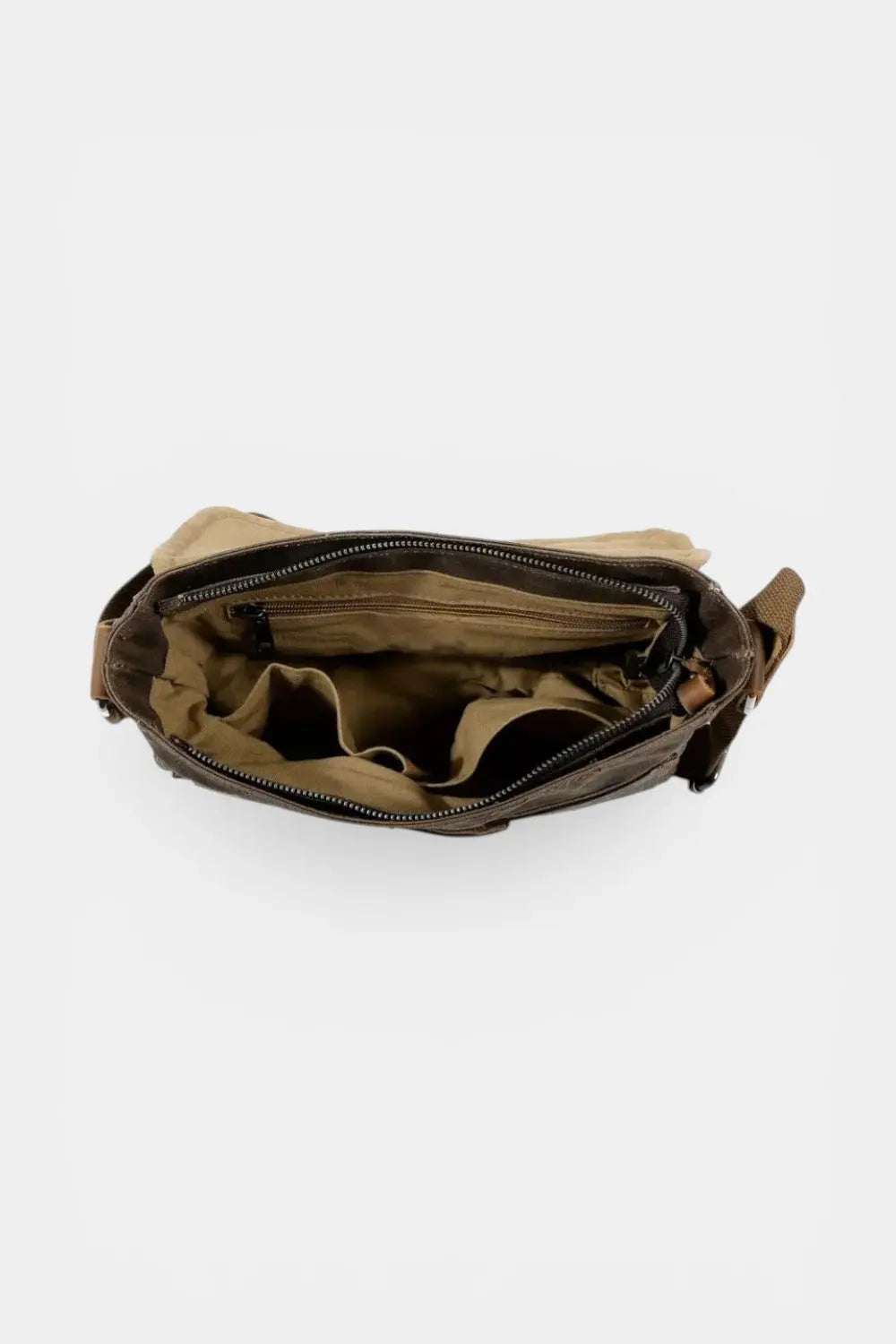 Aldersgate | Waxed Canvas Messenger with Leather Trim RAVIKEN