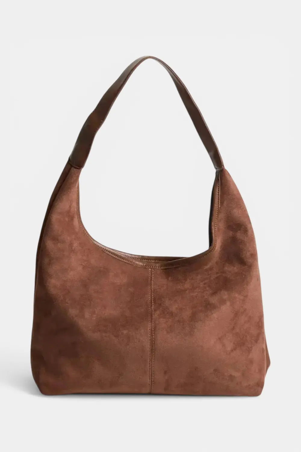 Burnham | Suede Tote Shoulder Bag with Zip RAVIKEN