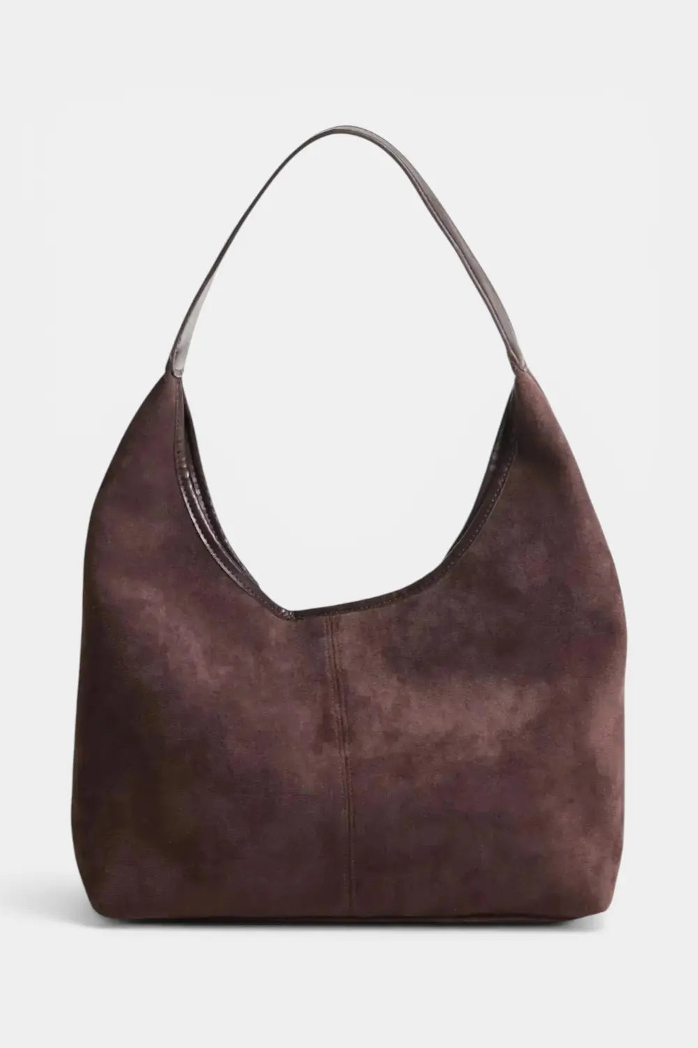 Burnham | Suede Tote Shoulder Bag with Zip RAVIKEN