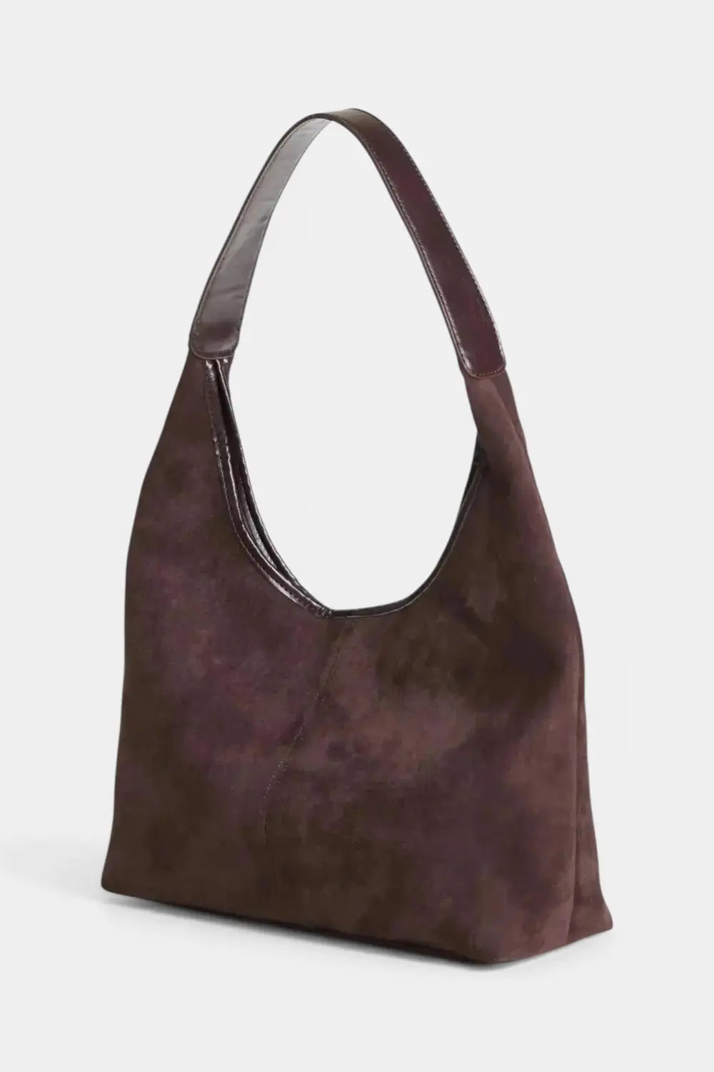 Burnham | Suede Tote Shoulder Bag with Zip RAVIKEN