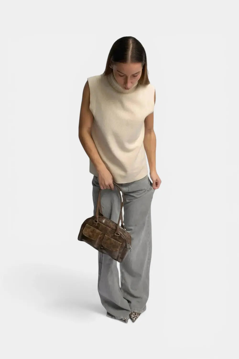 Henley | Distressed Leather Bowling Bag RAVIKEN