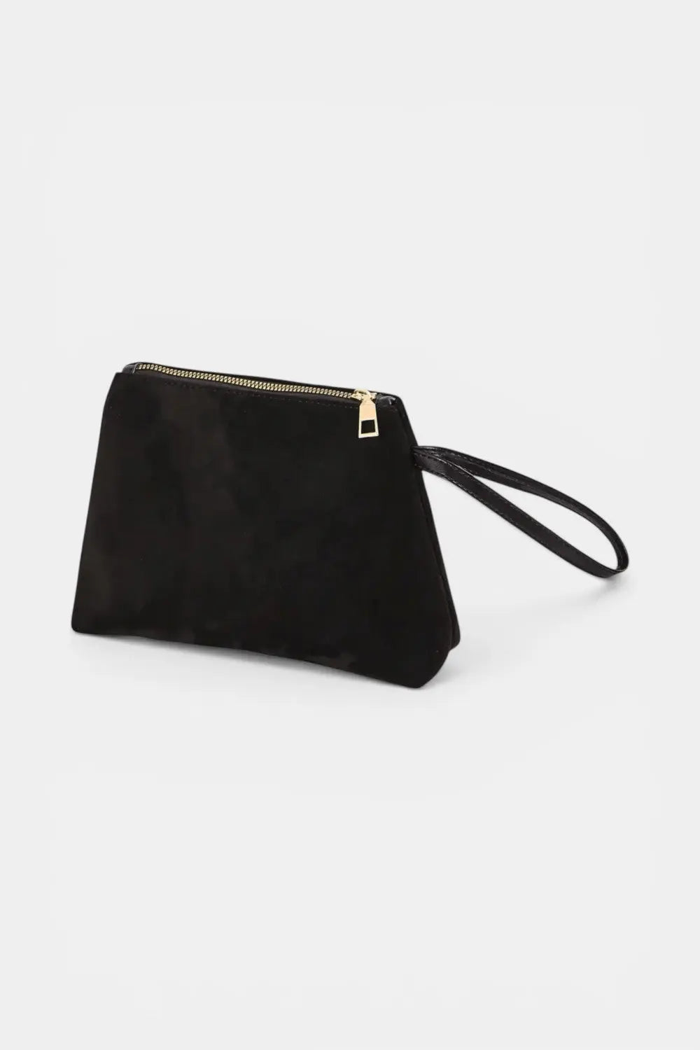 Marlow | Suede Makeup Pouch with Wristlet Handle RAVIKEN