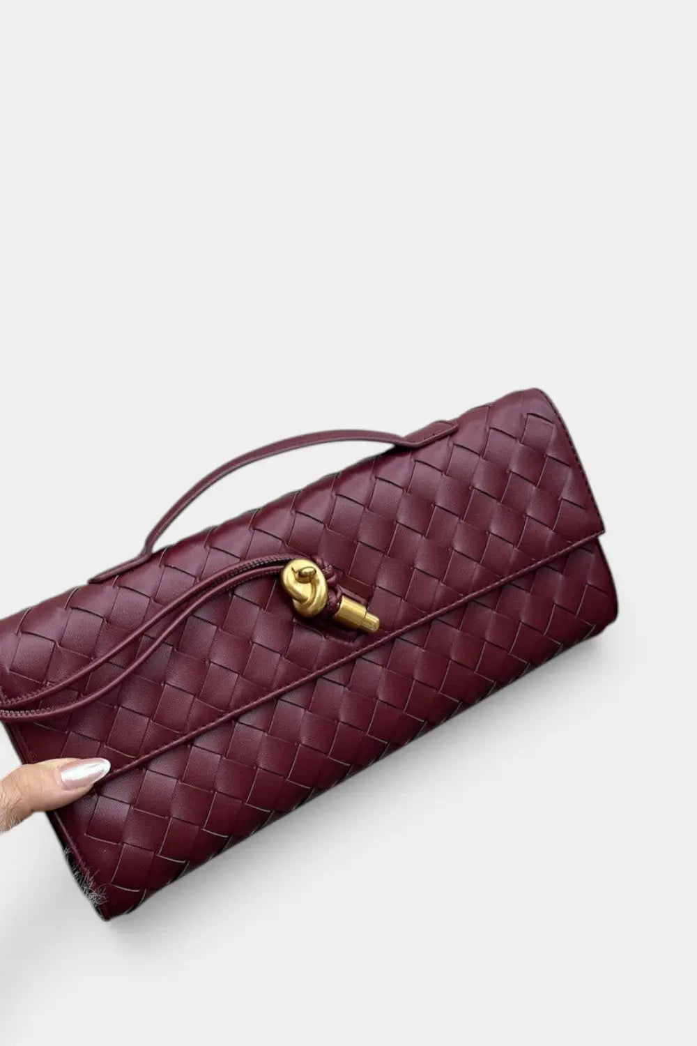 Claridge | Woven Vegan Leather Evening Clutch RAVIKEN