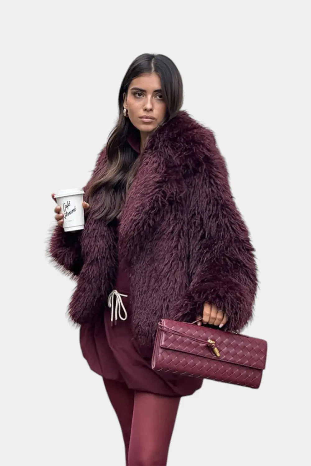 Claridge | Woven Vegan Leather Evening Clutch RAVIKEN