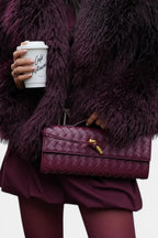 Claridge | Woven Vegan Leather Evening Clutch RAVIKEN