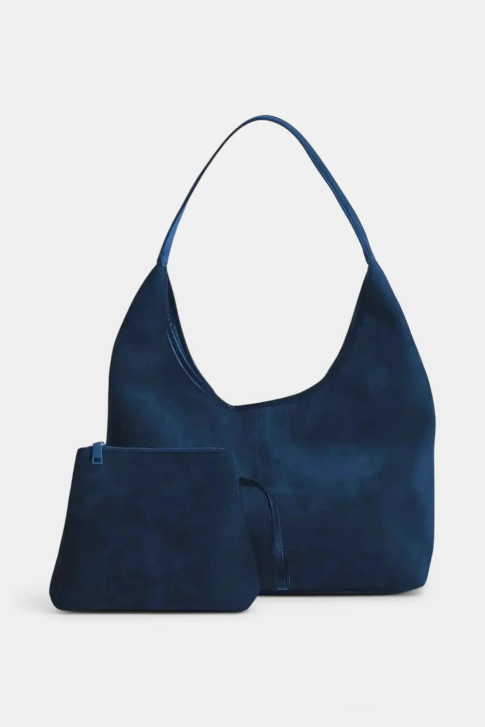 Burnham | Suede Tote Shoulder Bag with Zip RAVIKEN