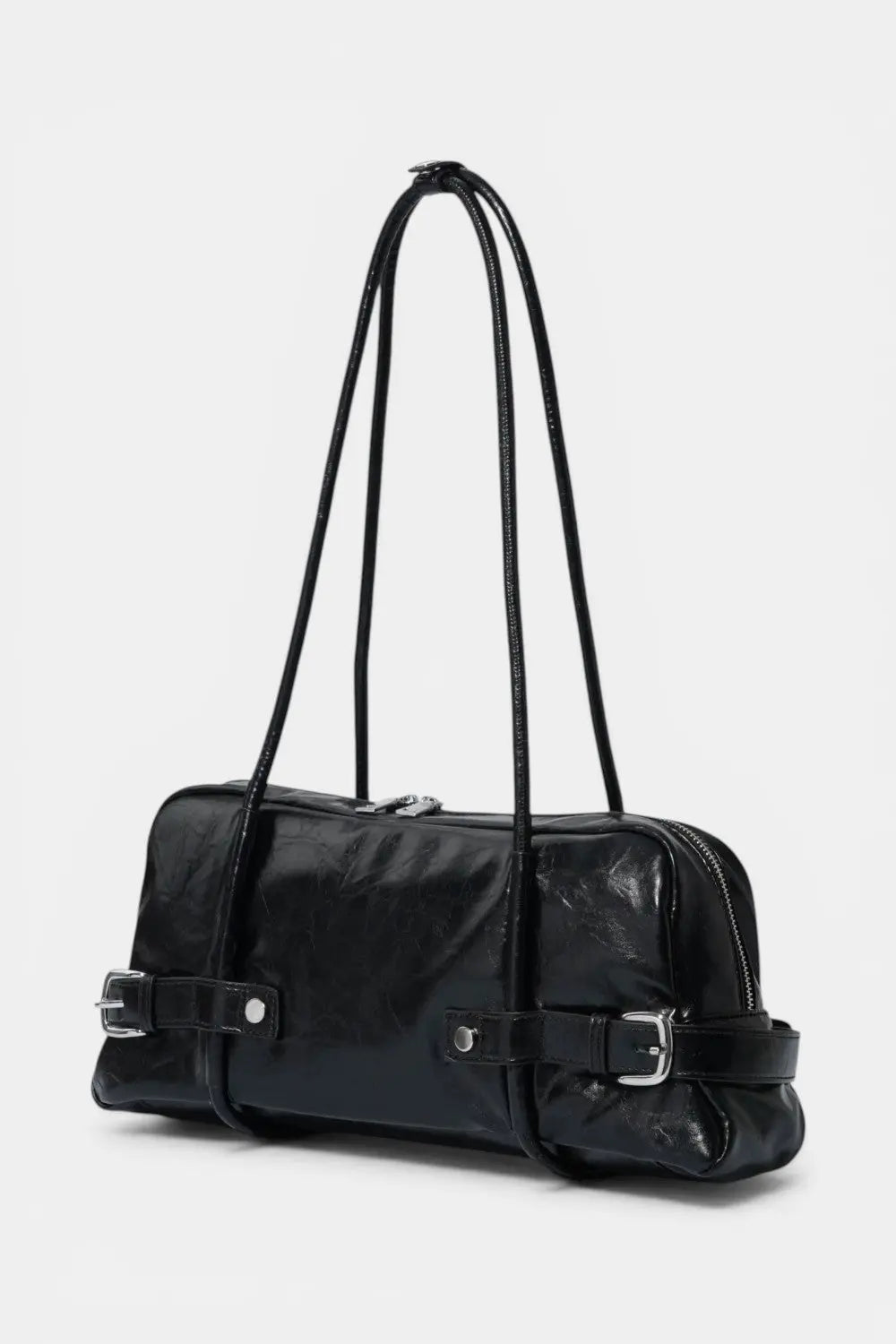 Windsor | Mini Baguette Bag with Silver Buckles RAVIKEN