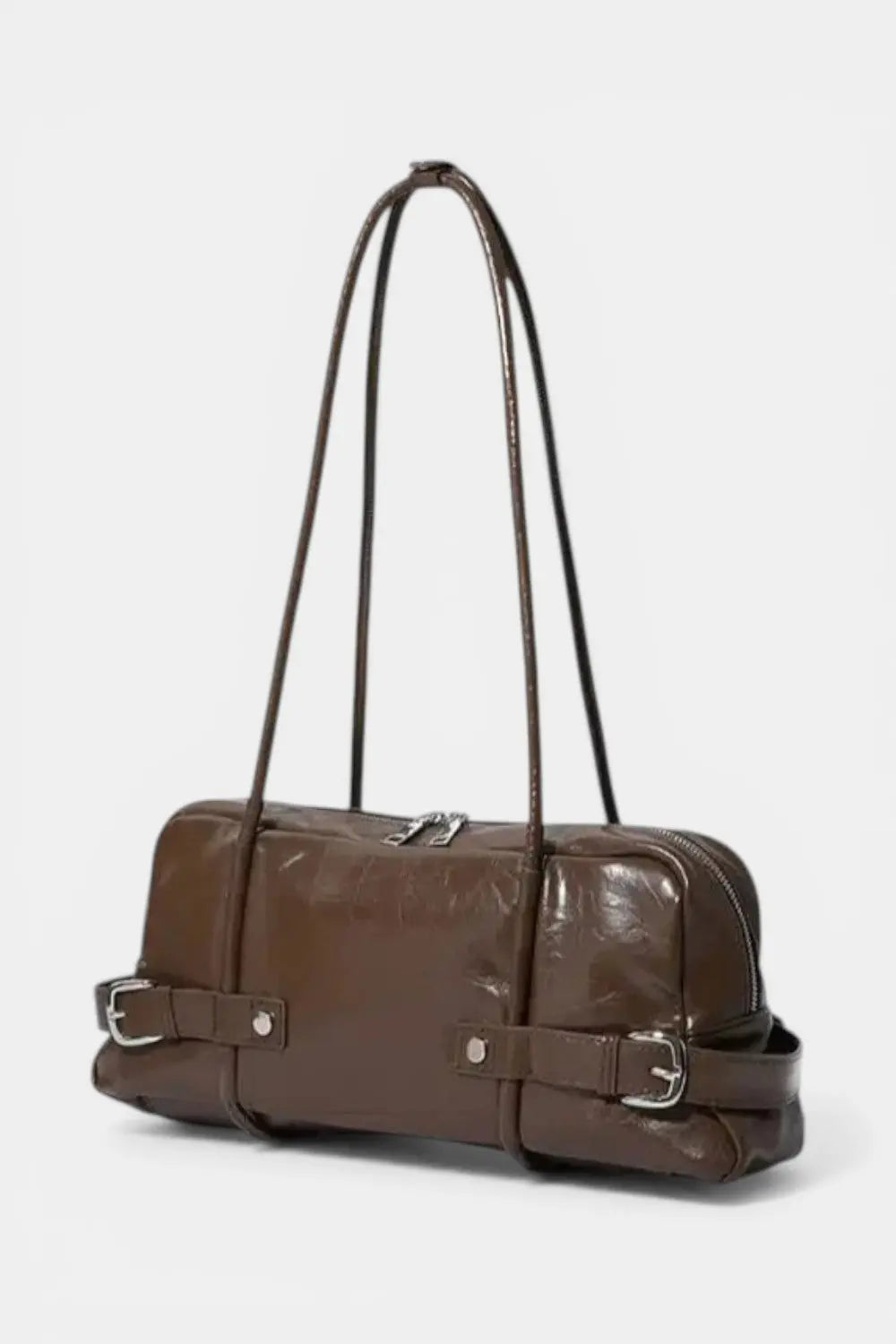Windsor | Mini Baguette Bag with Silver Buckles RAVIKEN