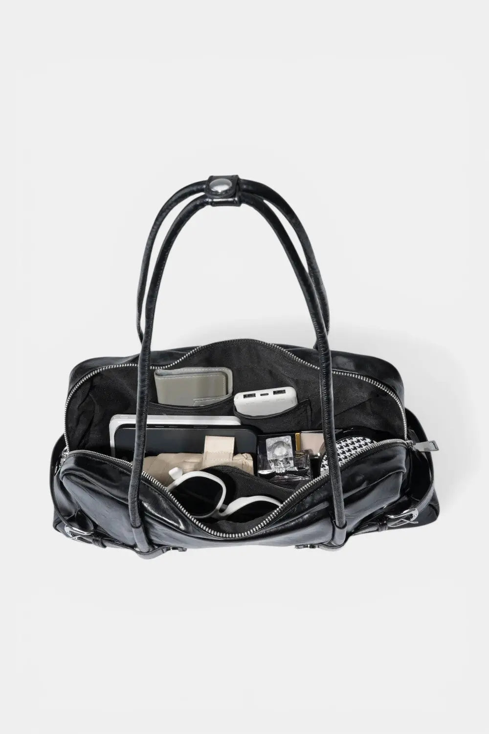 Windsor | Mini Baguette Bag with Silver Buckles RAVIKEN