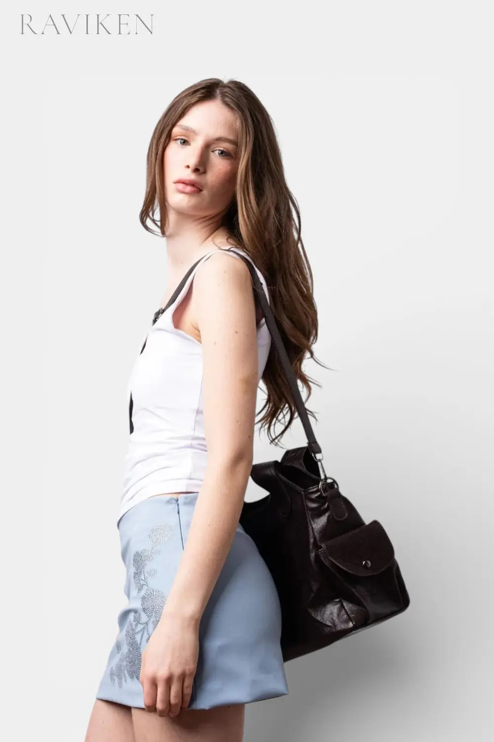 Chesham | Slouchy Leather Tote with Wide Comfort Strap RAVIKEN