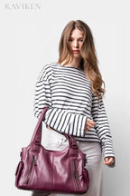 Chesham | Slouchy Leather Tote with Wide Comfort Strap RAVIKEN