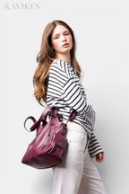 Chesham | Slouchy Leather Tote with Wide Comfort Strap RAVIKEN