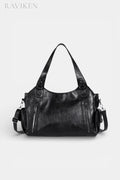 Chesham | Slouchy Leather Tote with Wide Comfort Strap RAVIKEN