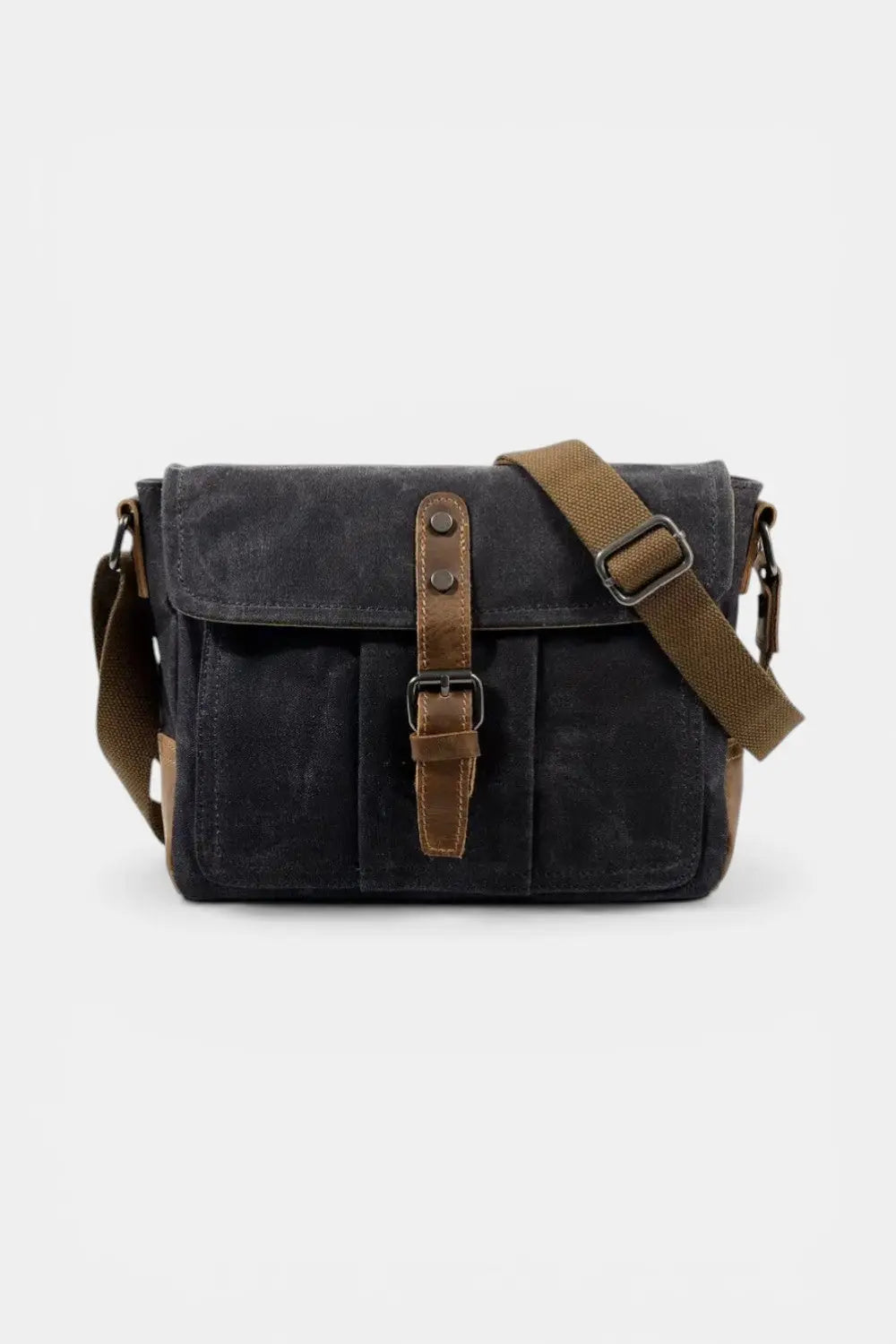 Aldersgate | Waxed Canvas Messenger with Leather Trim RAVIKEN