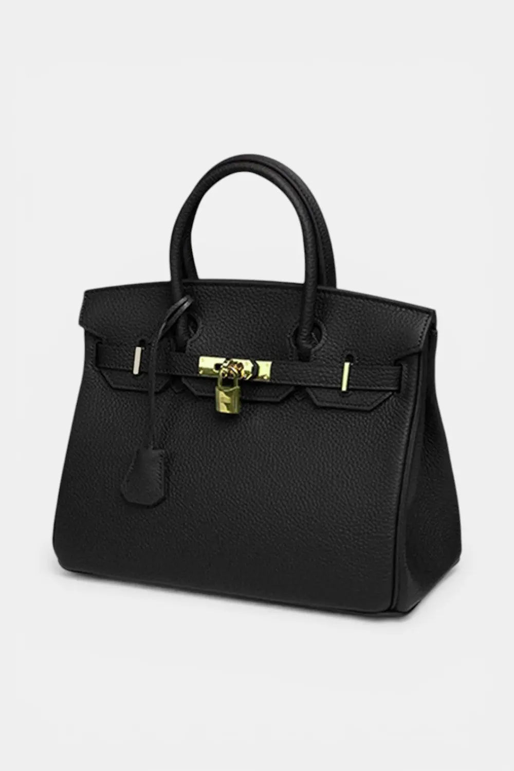 Fulham | Suede Tote Handbag with Gold Lock RAVIKEN