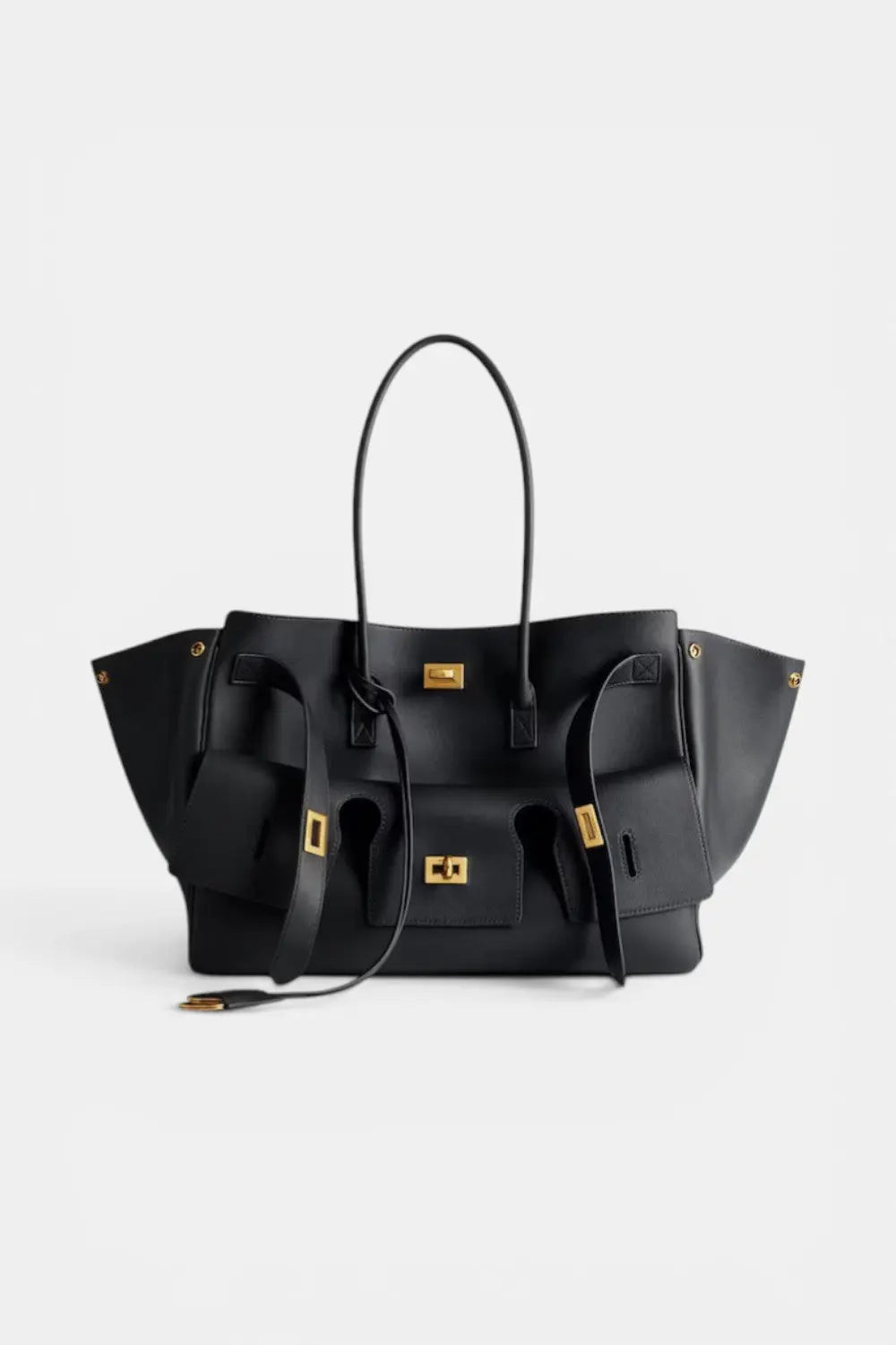 Marlow | Wing Tote Handbag with Sculptural Hardware RAVIKEN