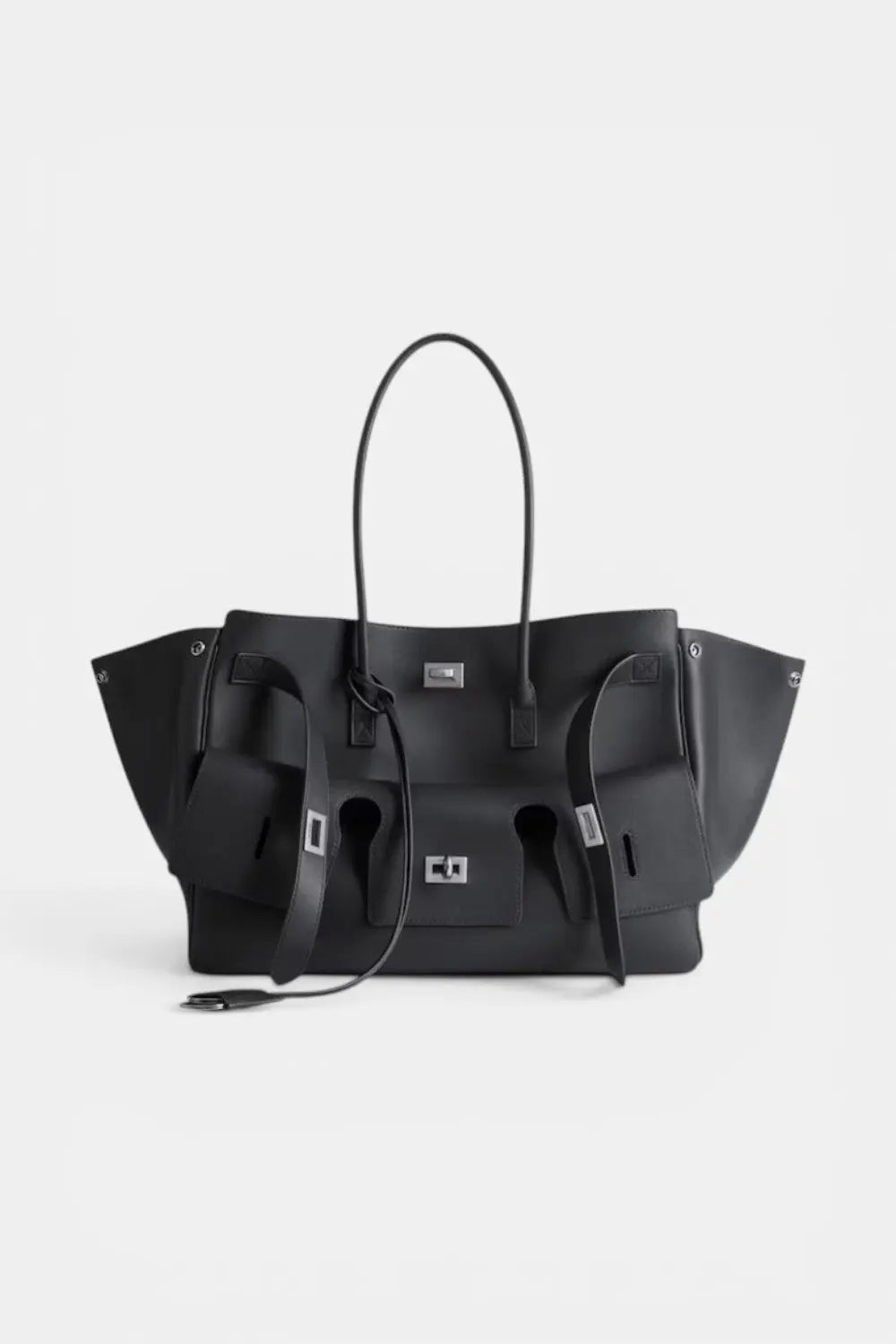 Marlow | Wing Tote Handbag with Sculptural Hardware RAVIKEN