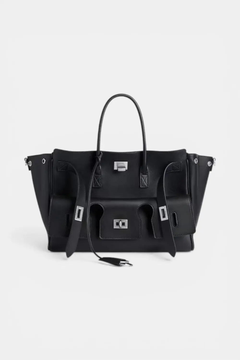 Marlow | Wing Tote Handbag with Sculptural Hardware RAVIKEN