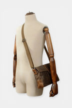 Aldersgate | Waxed Canvas Messenger with Leather Trim RAVIKEN