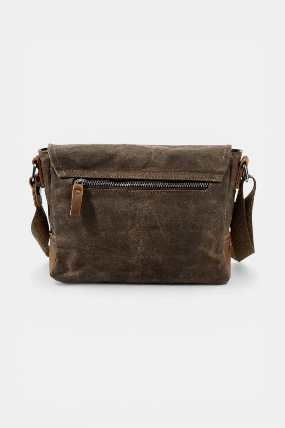 Aldersgate | Waxed Canvas Messenger with Leather Trim RAVIKEN