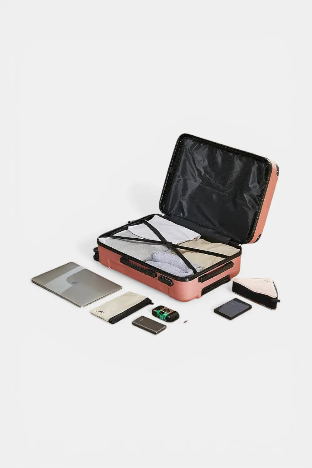 Tilbury | Hard Shell Suitcase with Cup Holder & Phone Stand RAVIKEN