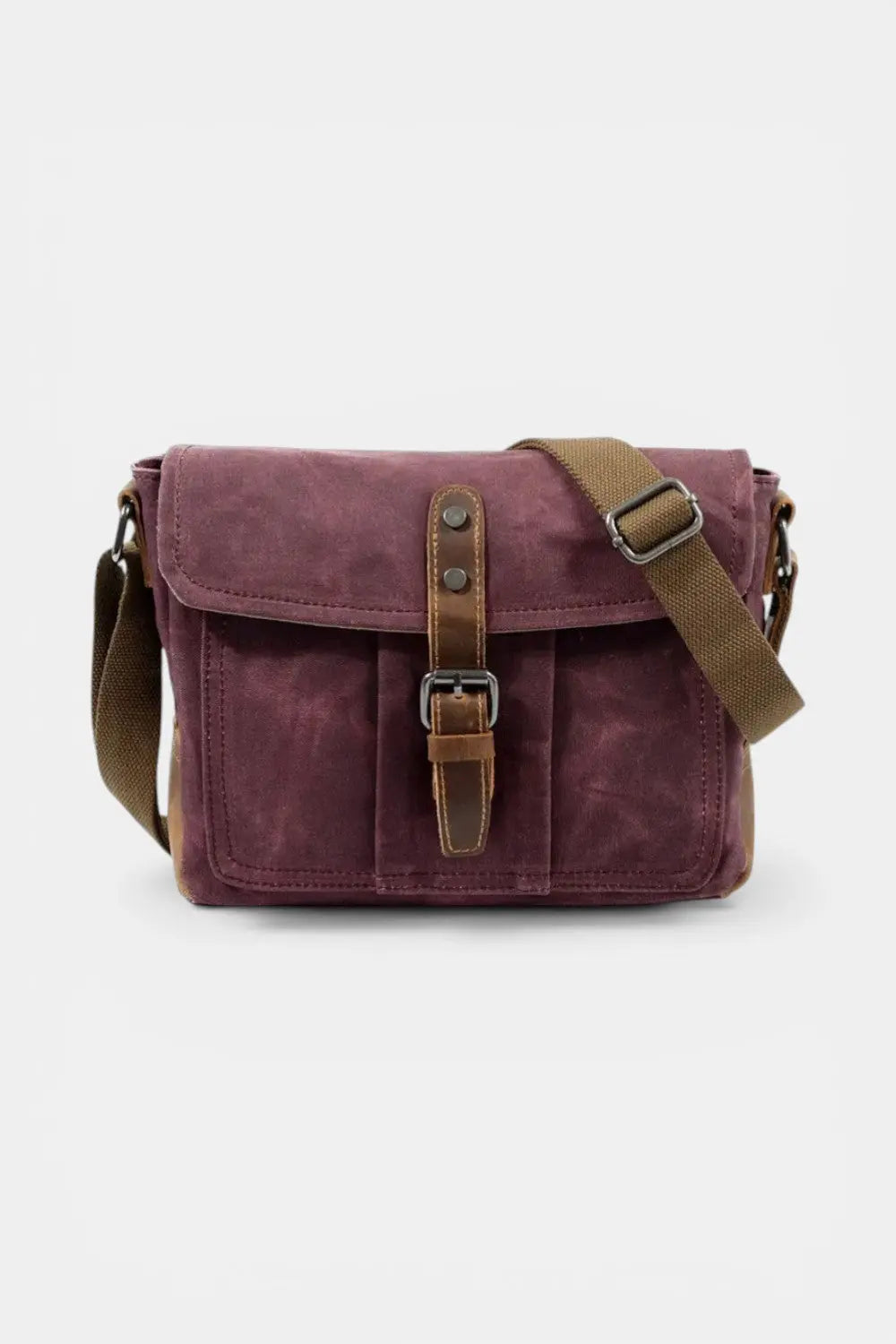 Aldersgate | Waxed Canvas Messenger with Leather Trim RAVIKEN