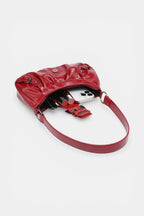 Notting | Distressed Hobo Handbag with Buckle Detail RAVIKEN