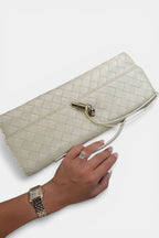 Claridge | Woven Vegan Leather Evening Clutch RAVIKEN