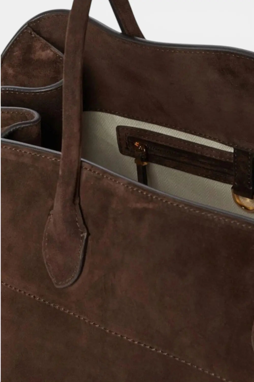 Kensington | Structured Suede Handbag RAVIKEN