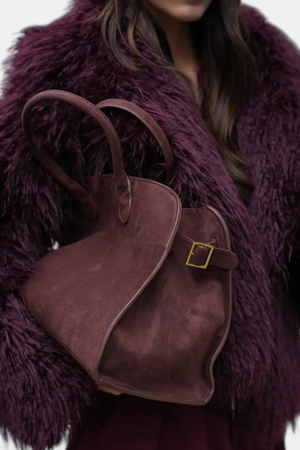 Kensington | Structured Suede Handbag RAVIKEN