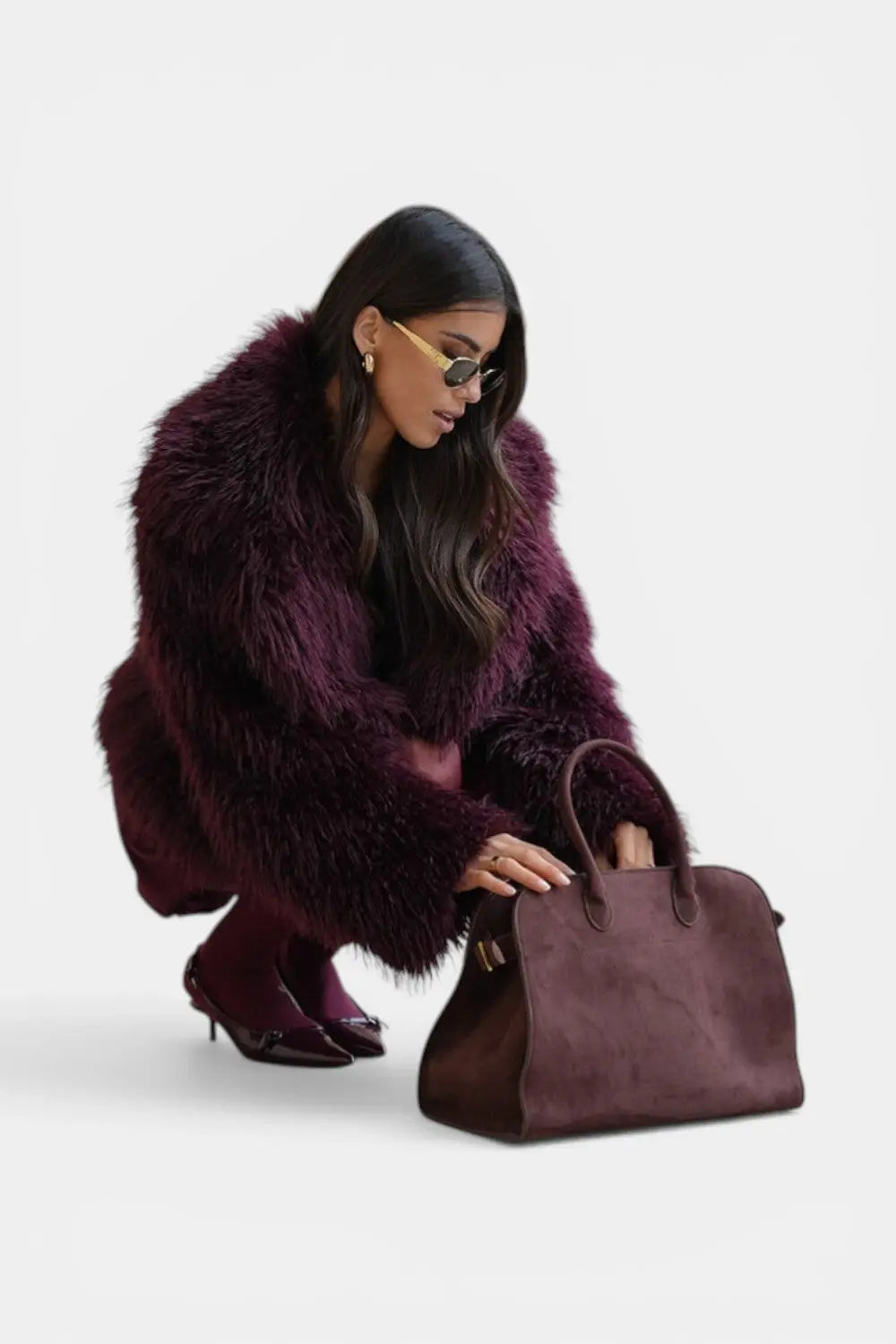 Kensington | Structured Suede Handbag RAVIKEN