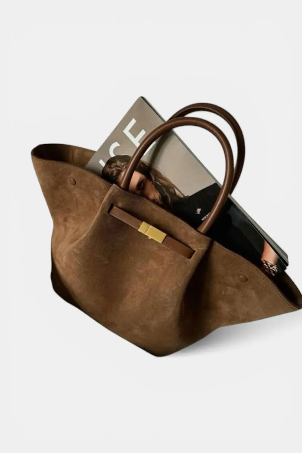 Surbiton | Structured Suede Tote Handbag RAVIKEN