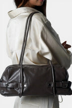 Windsor | Mini Baguette Bag with Silver Buckles RAVIKEN