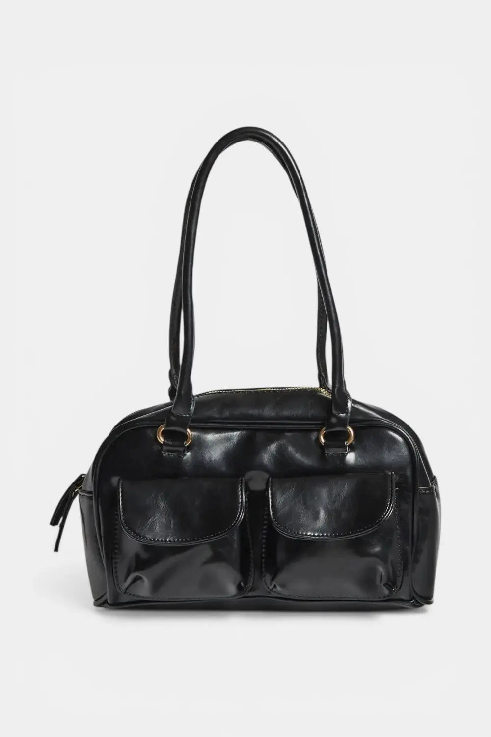 Goring | Glossy Vegan Leather Bowling Bag