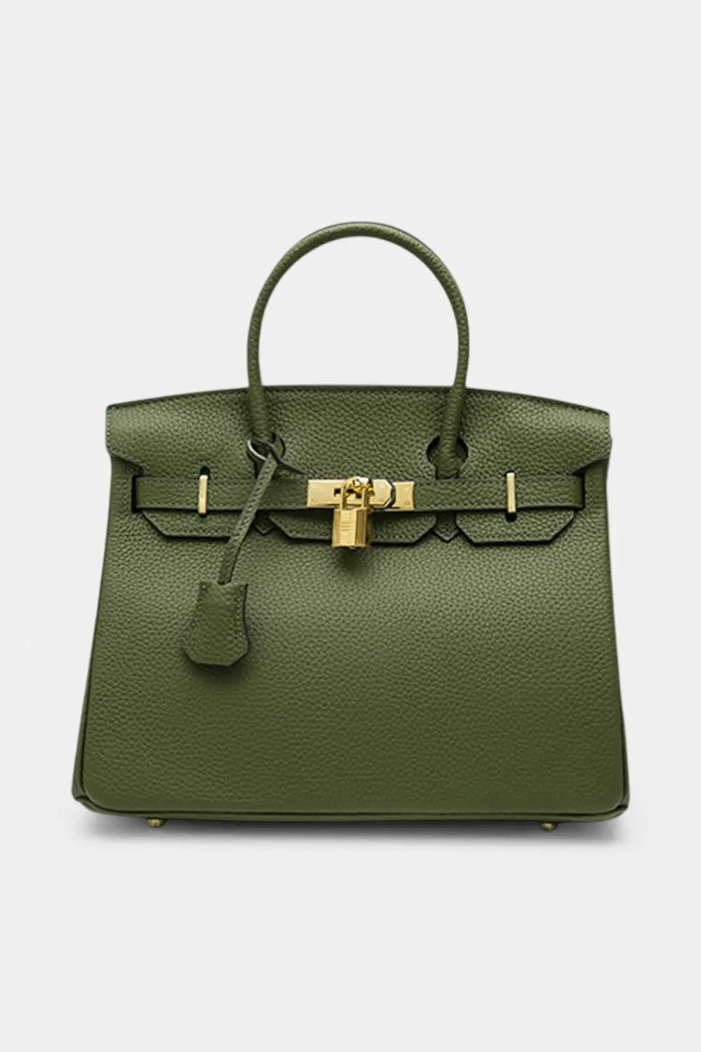 Fulham | Suede Tote Handbag with Gold Lock RAVIKEN