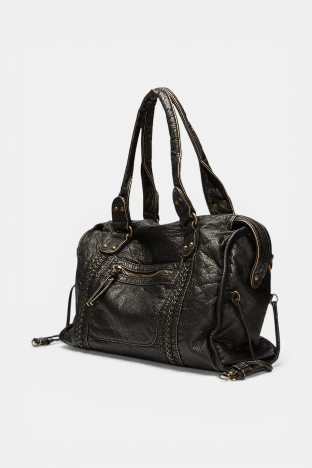 Portobello | Vintage Shoulder Bag with Braided Detail RAVIKEN