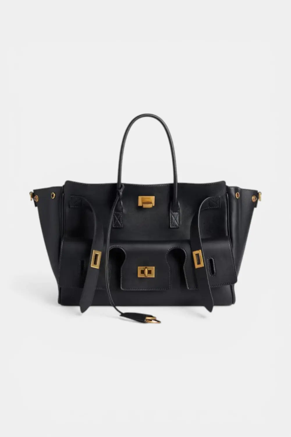 Marlow | Wing Tote Handbag with Sculptural Hardware RAVIKEN