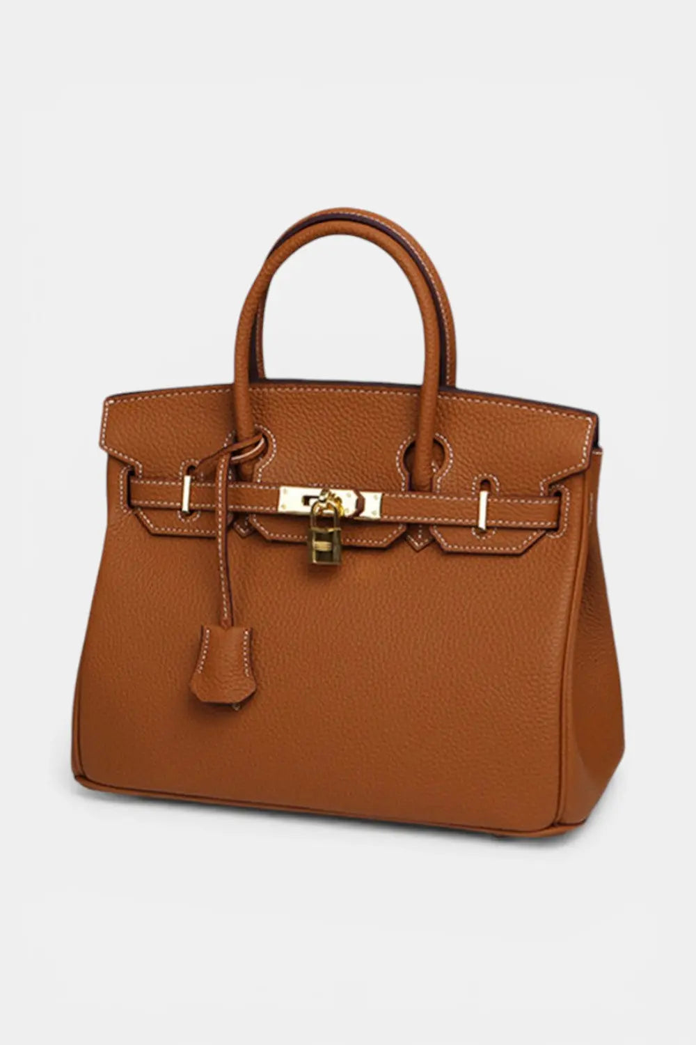 Fulham | Suede Tote Handbag with Gold Lock RAVIKEN