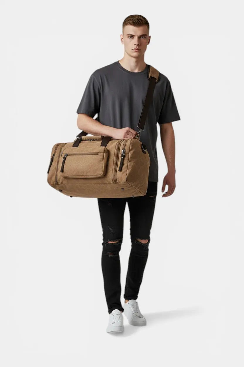 Barbican | Expandable Canvas Weekender Bag — 40–50L RAVIKEN