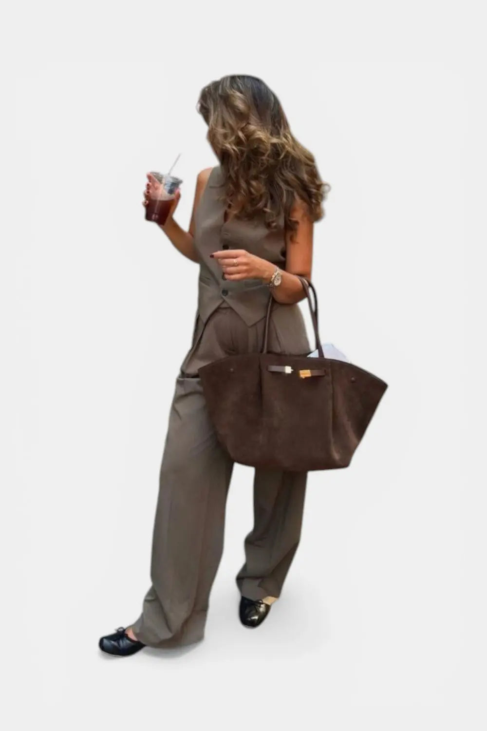 Surbiton | Structured Suede Tote Handbag RAVIKEN