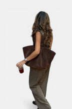 Surbiton | Structured Suede Tote Handbag RAVIKEN